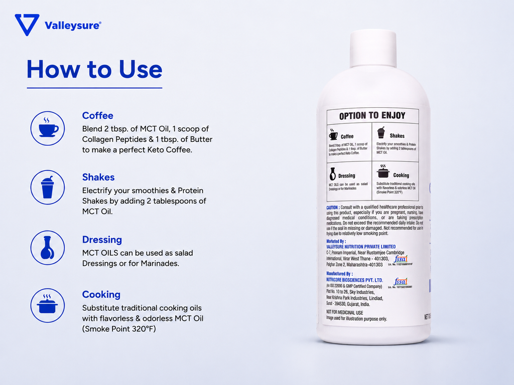 Valleysure MCT Oil 300ml – Unflavoured