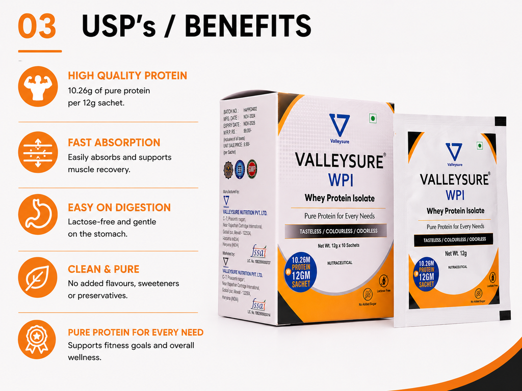 Valleysure WPI - 12g x 10 sachets
