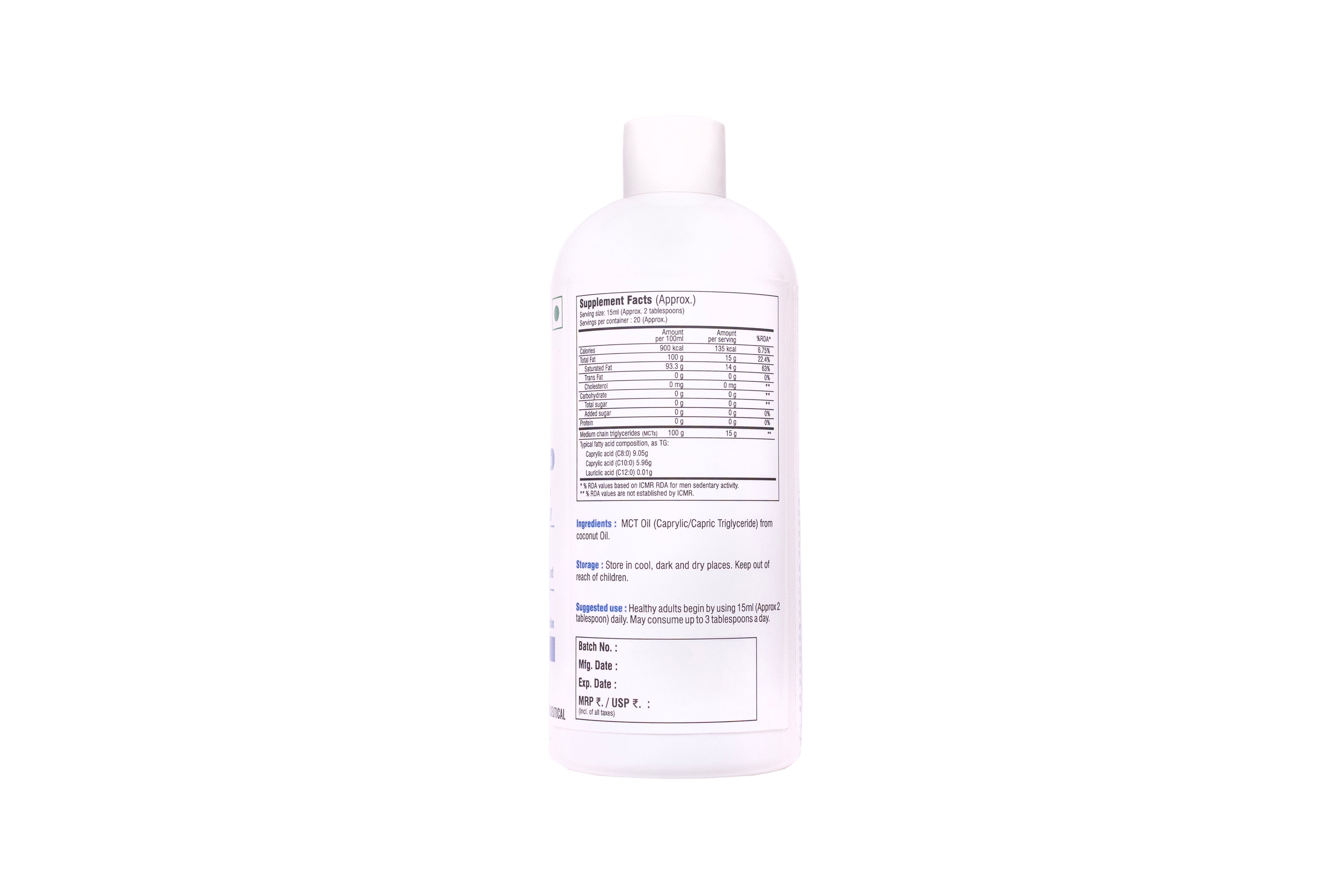 Valleysure MCT Oil 100ml – Unflavoured