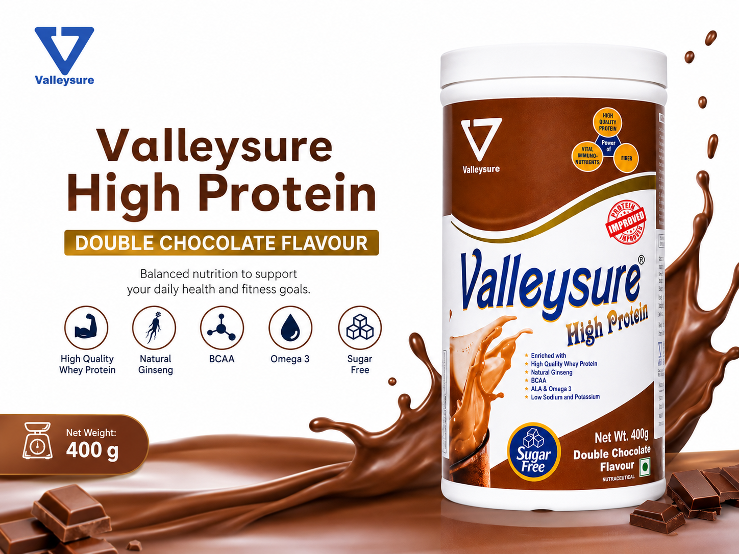 Valleysure High Protein - 400 gms