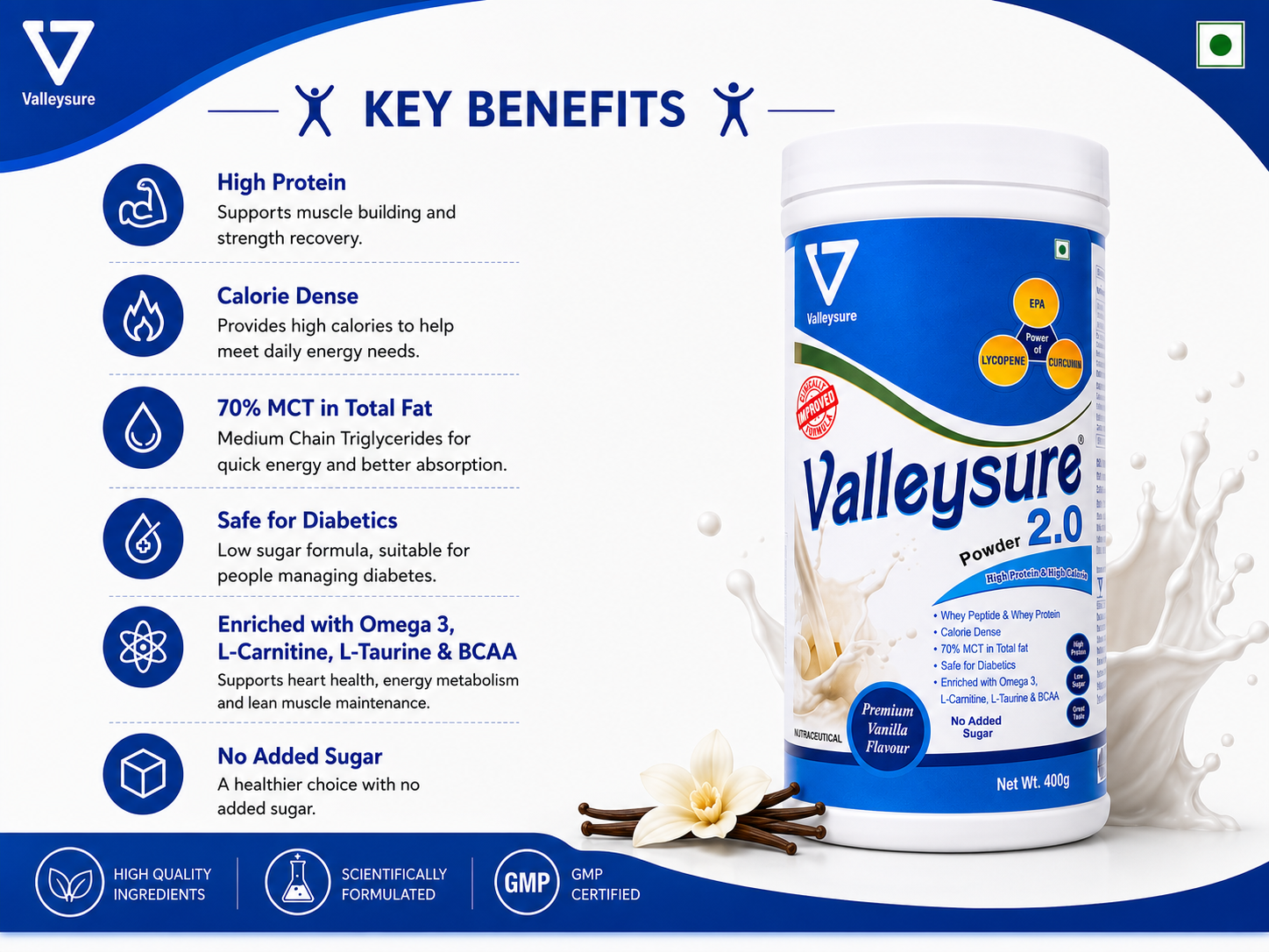 Valleysure 2.0 – High Protein High Calorie
