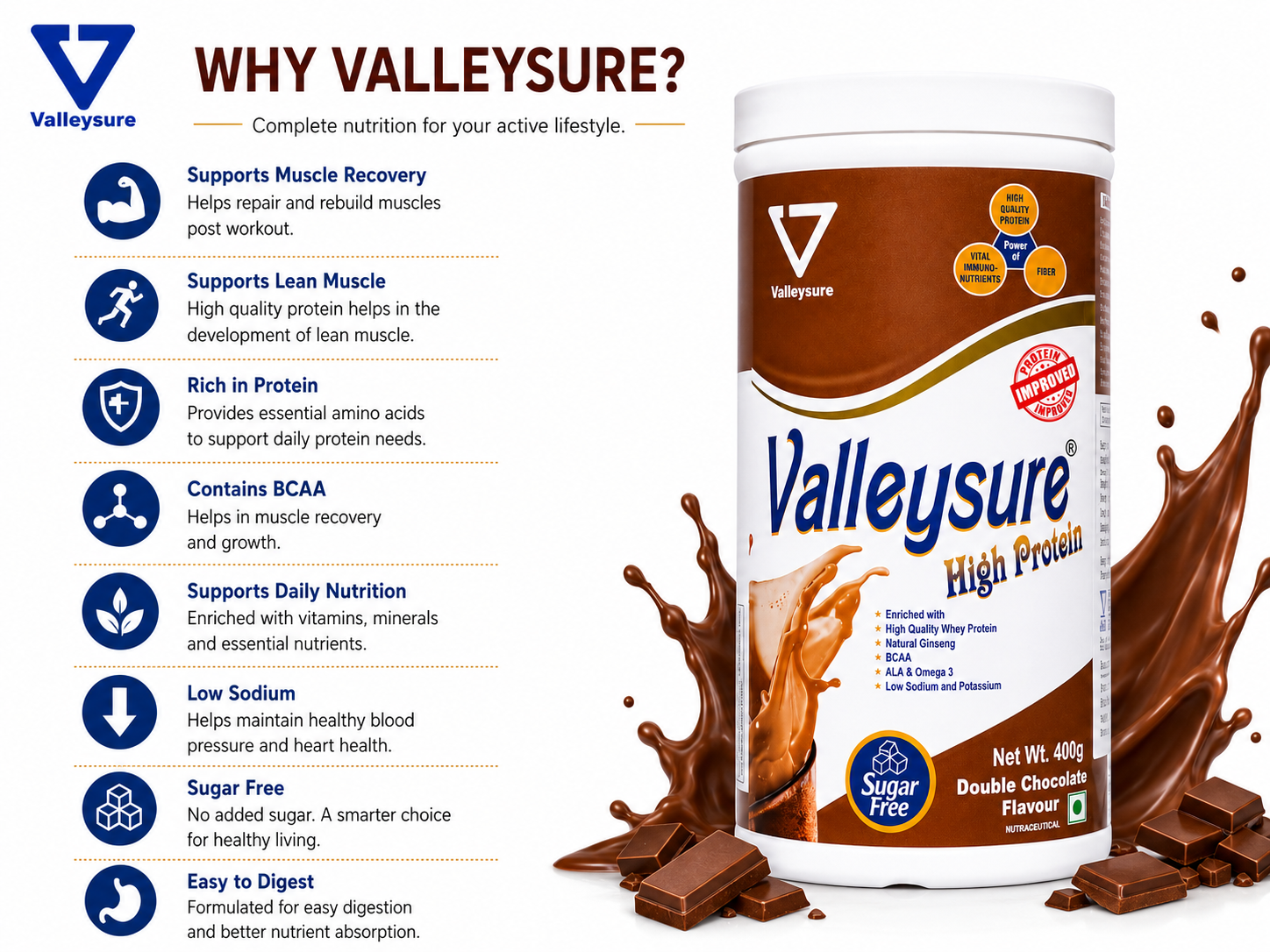 Valleysure High Protein - 400 gms